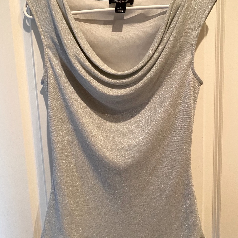 H&M Silver sleeveless blouse